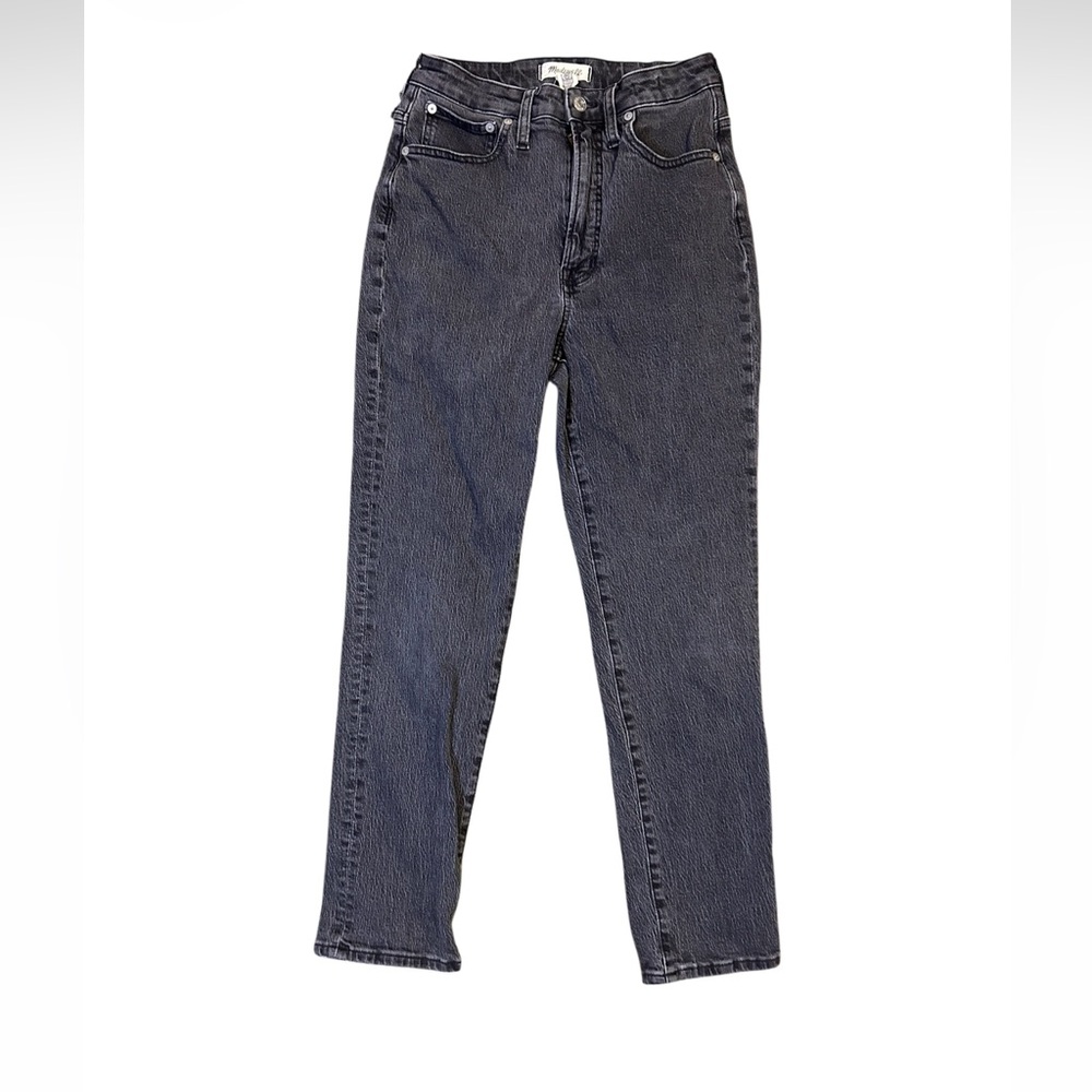 Madewell Women's Charcoal Straight Leg Jeans